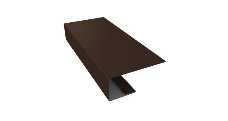 J-Профиль 18мм 0,45 PE с пленкой RAL 8017 шоколад (2м)