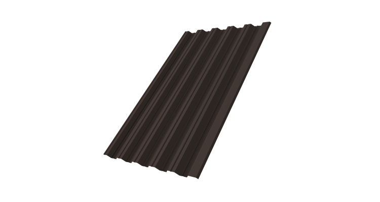 Профнастил HC35R 0,5 Rooftop Бархат RR 32 темно-коричневый