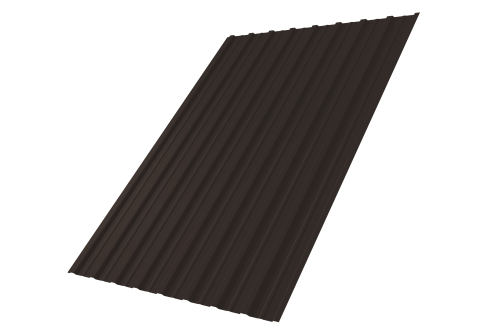 Профнастил С10A 0,5 Satin Мatt RR 32 темно-коричневый