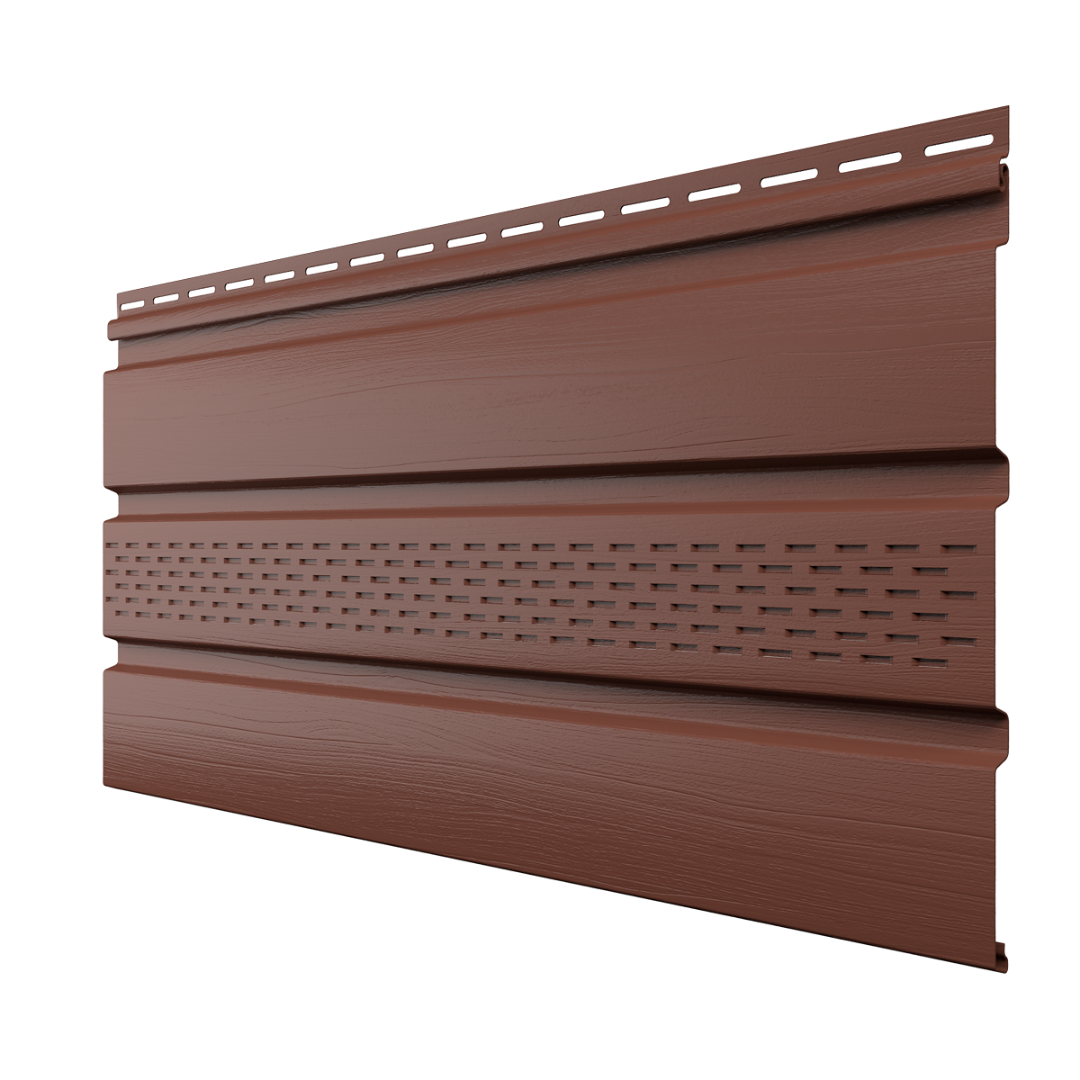 Софит Технониколь частично перфорированный 3000 х 340 мм Каштан