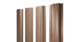 Штакетник П-образный A с прямым резом 0,45 Print Elite Honey Wood TwinColor