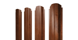 Штакетник П-образный А фигурный 0,45 Print Elite Rowan TwinColor