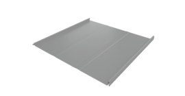 Фальц двойной стоячий Line Grand Line 0,5 Satin с пленкой на замках RAL 9006 бело-алюминиевый