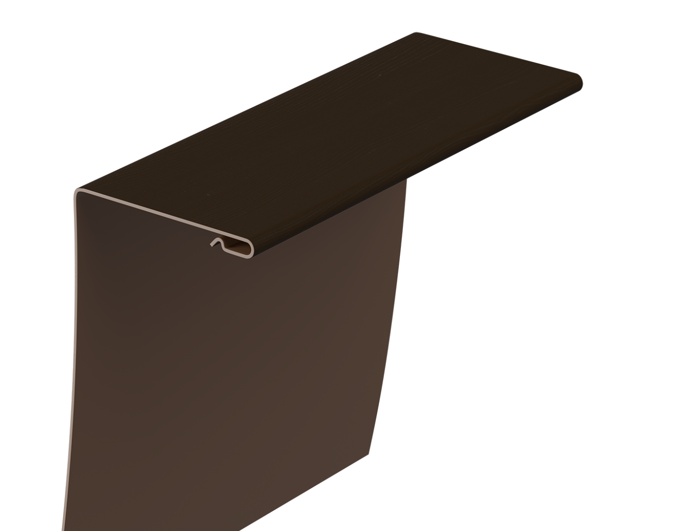 Универсальный околооконный профиль 89/254 мм, 3 м Docke, шоколад