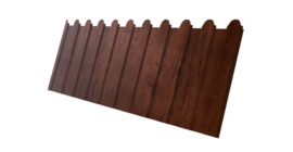 Профнастил С8А фигурный 0,4 Print Premium Cherry Wood Fresh TwinColor