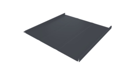 Фальц двойной стоячий Line Grand Line 0,45 Drap ST с пленкой на замках RAL 7024 мокрый асфальт