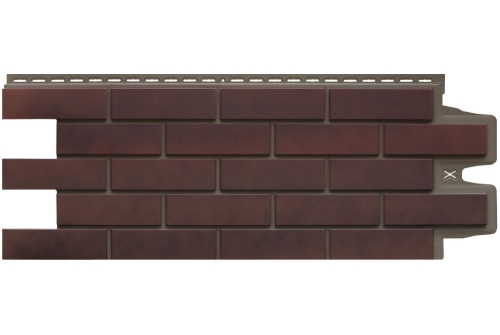 Фасадная панель GL Клинкерный кирпич Design Plus кофе с темно-бежевым швом