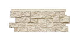 Фасадная панель GL Дикий камень Classic молочный