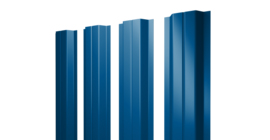 Штакетник П-образный A с прямым резом 0,5 Satin RAL 5005 сигнальный синий