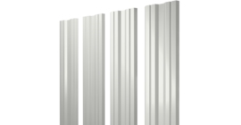 Штакетник Twin с прямым резом 0.45 PE-Double RAL 9003 сигнальный белый