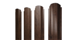 Штакетник П-образный А фигурный 0,45 Print Premium Antique Wood TwinColor