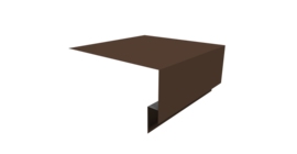 Планка околооконная сложная Блок-хаус new 200х75х27 0,5 Satin с пленкой RAL 8017 шоколад (2м)