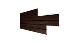Софит Металл Профиль перфор. Lбрус-XL-14х335 (VALORI-20-DarkBrown-0.5)