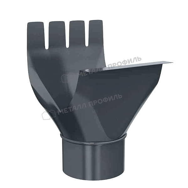 Воронка выпускная Металл Профиль GS lite D125/90 RAL 7024