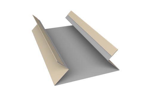 Планка угла внутреннего составная верхняя 0,5 Satin с пленкой RAL 1015 светлая слоновая кость (2м)