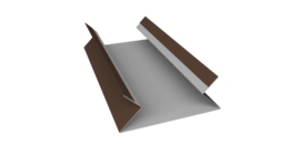 Планка угла внутреннего составная верхняя 0,5 Satin Matt RAL 8017 шоколад (2м)