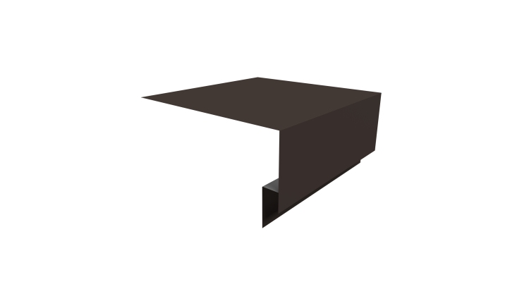 Планка околооконная сложная Экобрус Grand Line 200х75х25 0,45 Drap RR 32 темно-коричневый (3м)