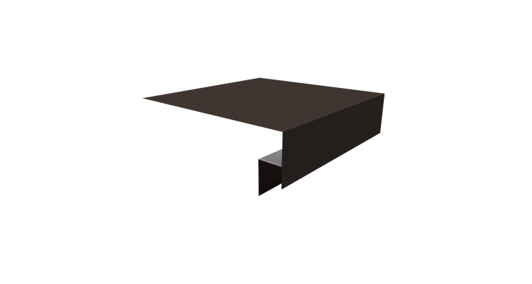 Планка околооконная сложная Экобрус Grand Line 250х50х25 0,45 PE с пленкой RR 32 темно-коричневый (2м)