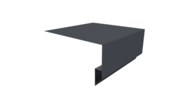 Планка околооконная сложная Экобрус Grand Line 250х75х25 0,45 Drap RAL 7024 мокрый асфальт (3м)