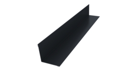 Угол внутренний 50х50 0,5 Satin с пленкой RAL 7024 мокрый асфальт (2м)