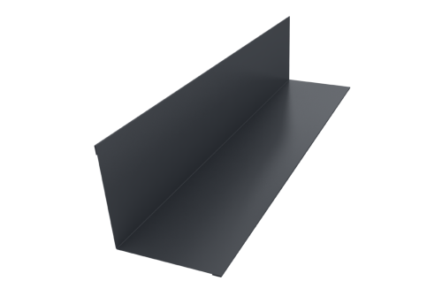 Угол внутренний 110х110 0,5 Satin с пленкой RAL 7024 мокрый асфальт (3м)