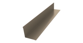 Угол внутренний 30х30 0,5 Satin с пленкой RAL 1015 светлая слоновая кость (3м)