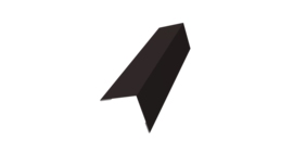 Угол внешний 50х50 0,45 Drap TR RAL 9005 черный (3м)