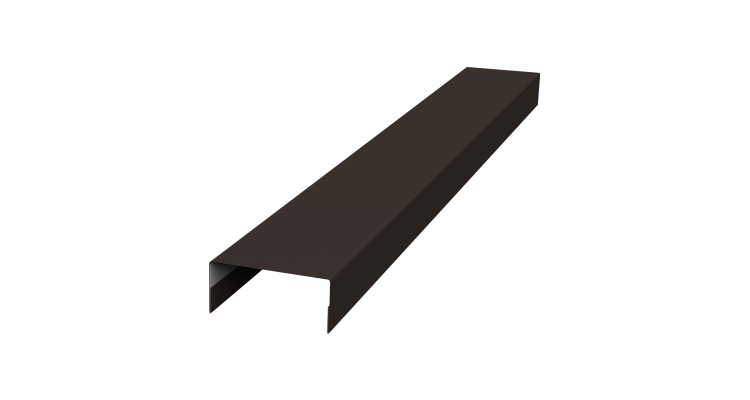 Крышка 30х15 жалюзи Texas 0,5 Satin Matt RR 32 темно-коричневый (3м)