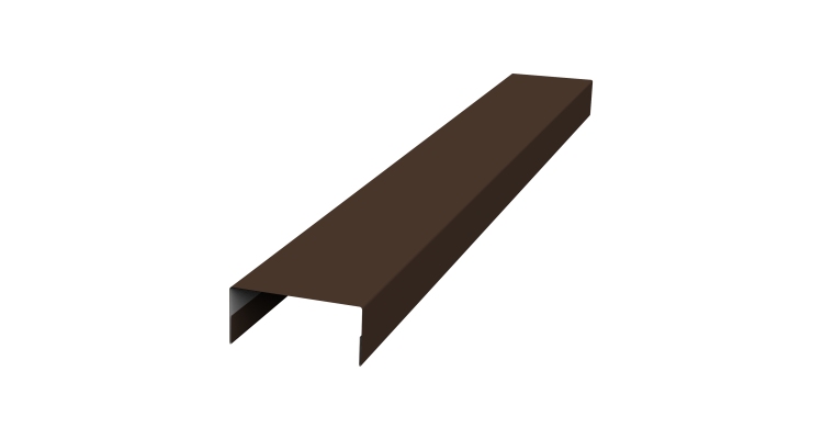 Крышка 30х20 жалюзи Texas 0,45 Drap RAL 8017 шоколад (2м)