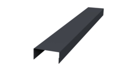 Крышка 30х20 жалюзи Texas 0,5 Satin Matt RAL 7024 мокрый асфальт (3м)