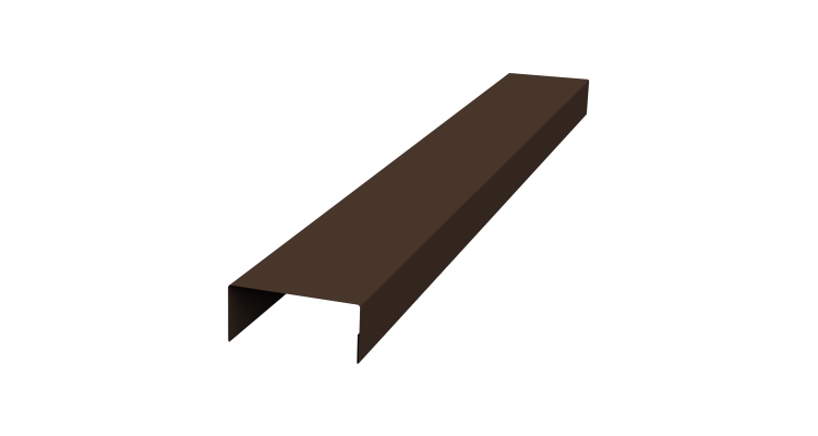 Крышка 30х20 жалюзи Texas 0,5 Rooftop Бархат RAL 8017 шоколад (2м)