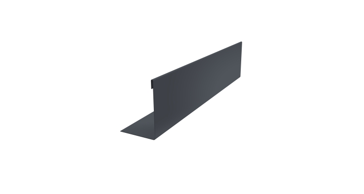 Нащельник 125 Texas 25х35 0,5 Atlas X RAL 7024 мокрый асфальт (L1,8)