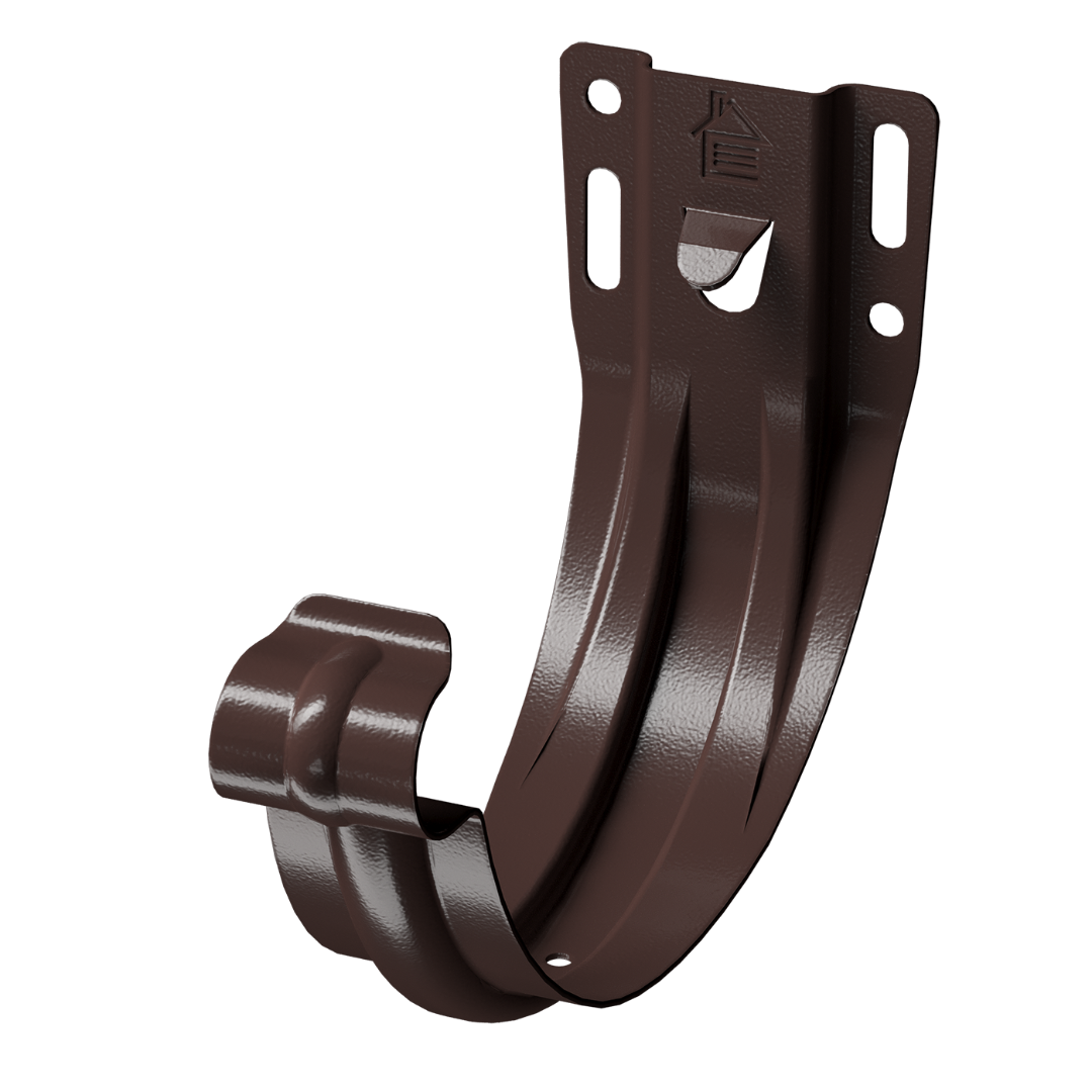Кронштейн желоба карнизный Stal Premium, шоколад