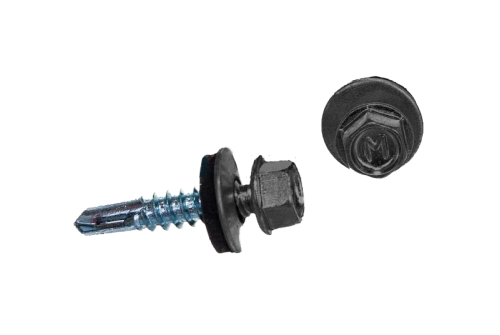 Саморез по металлу Daxmer 5,5х25 RAL 7004 (250) сверло №3